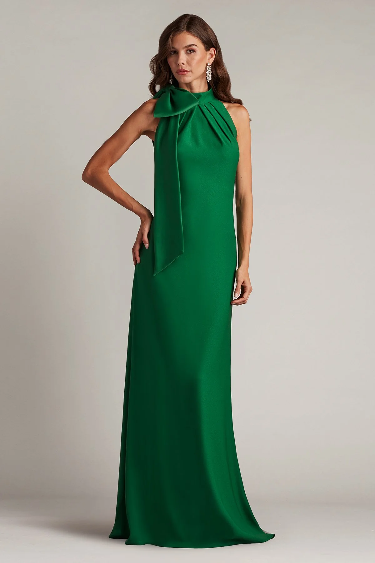 Sims Shoulder Bow Halter Gown - Special Events Unlimited