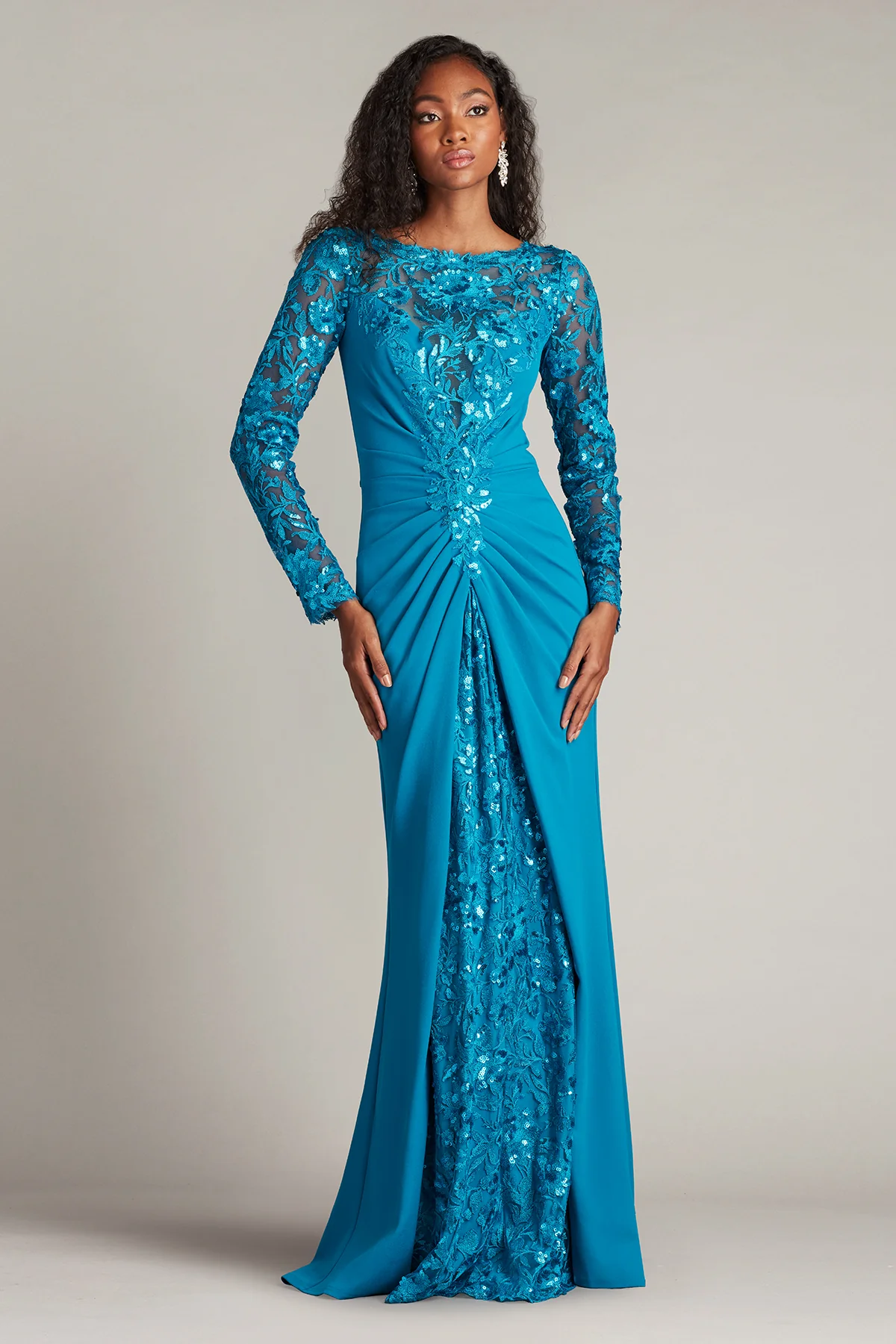 Whitley Sequin Embroidered Gown - Special Events Unlimited