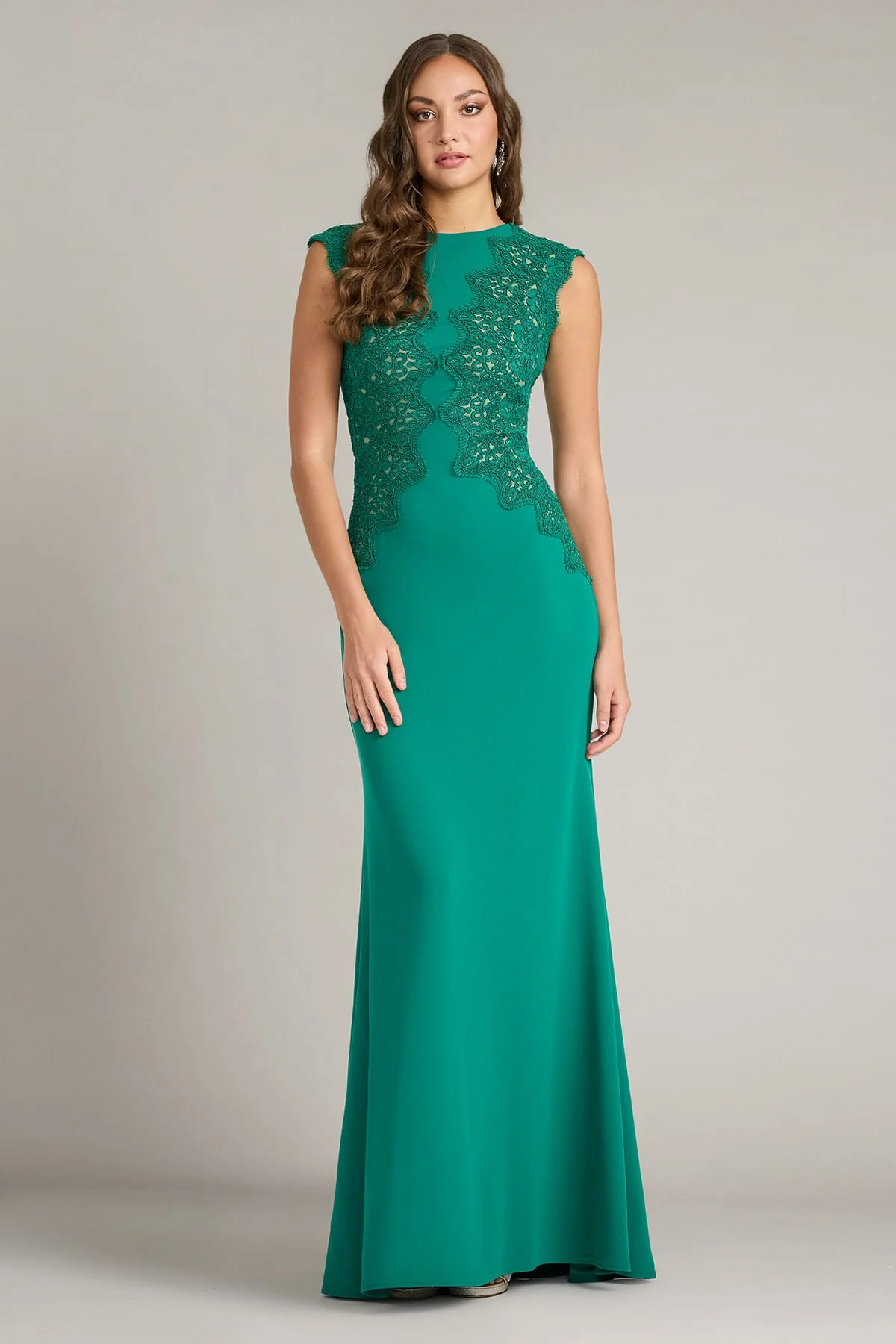 Gant Embroidered Crepe Gown - Special Events Unlimited