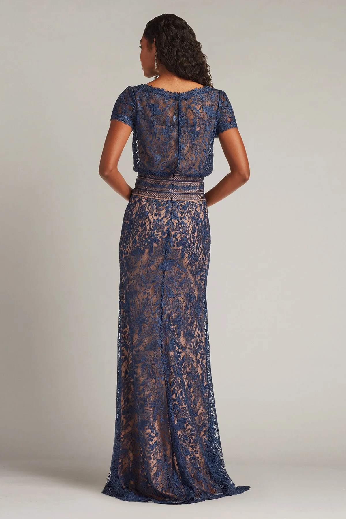 Calista Embroidered Blouson Gown - Special Events Unlimited