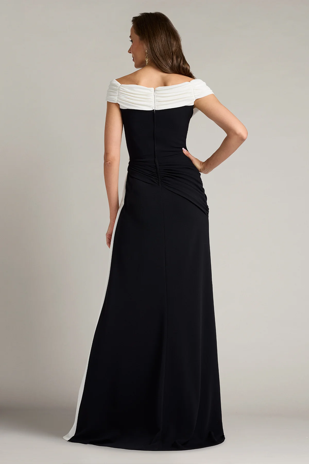 Lohner Draped Sash Gown - Special Events Unlimited