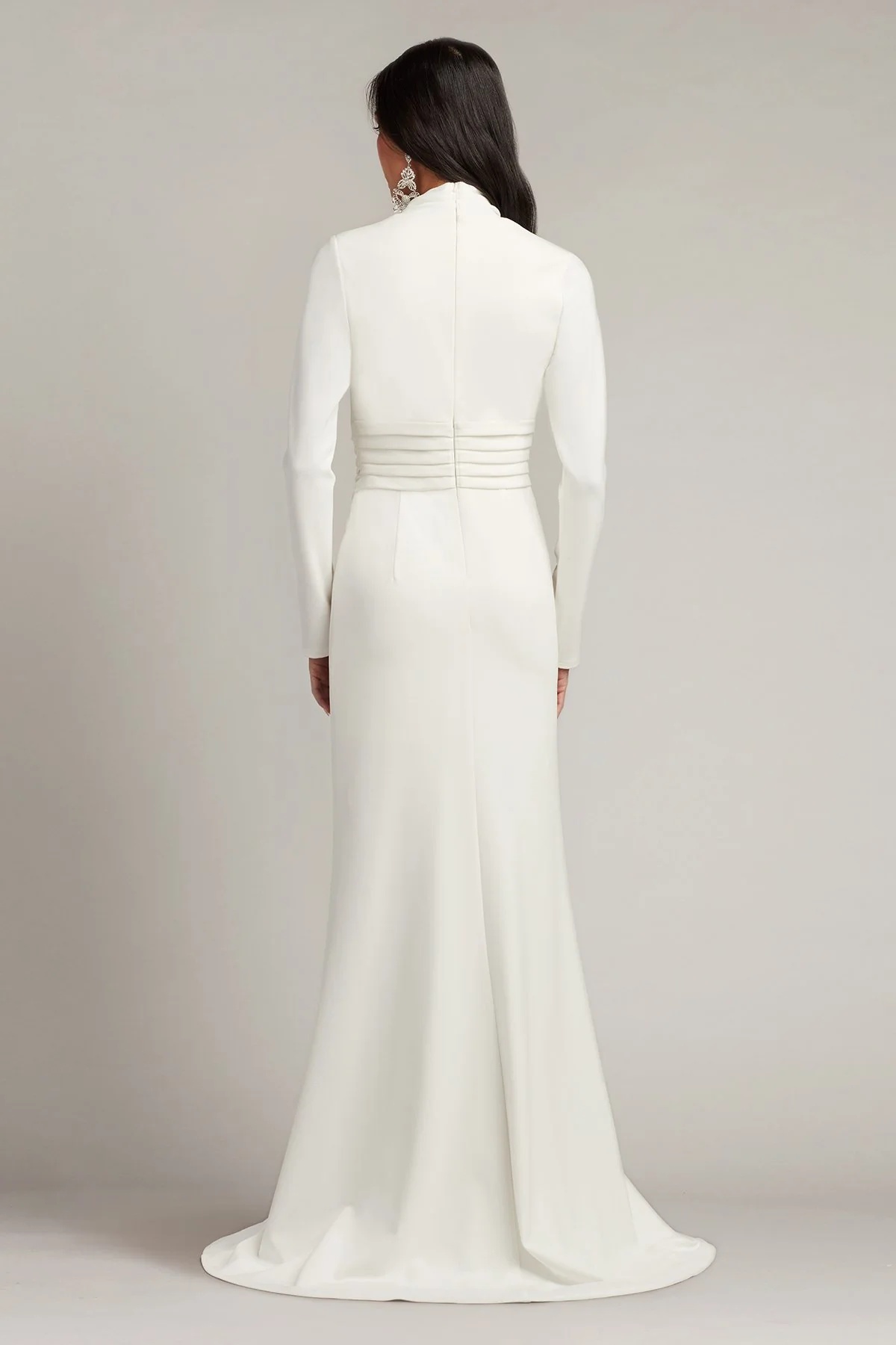 Pullman Draped High Slit Gown - Special Events Unlimited