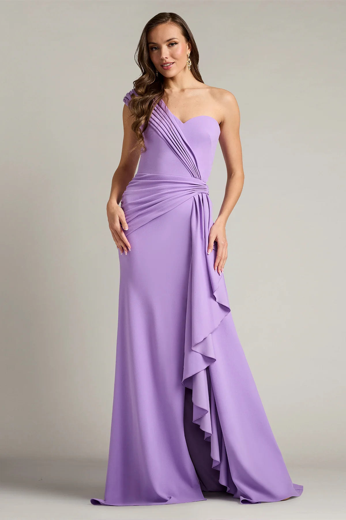 Lune Waterfall Sash Gown - Special Events Unlimited