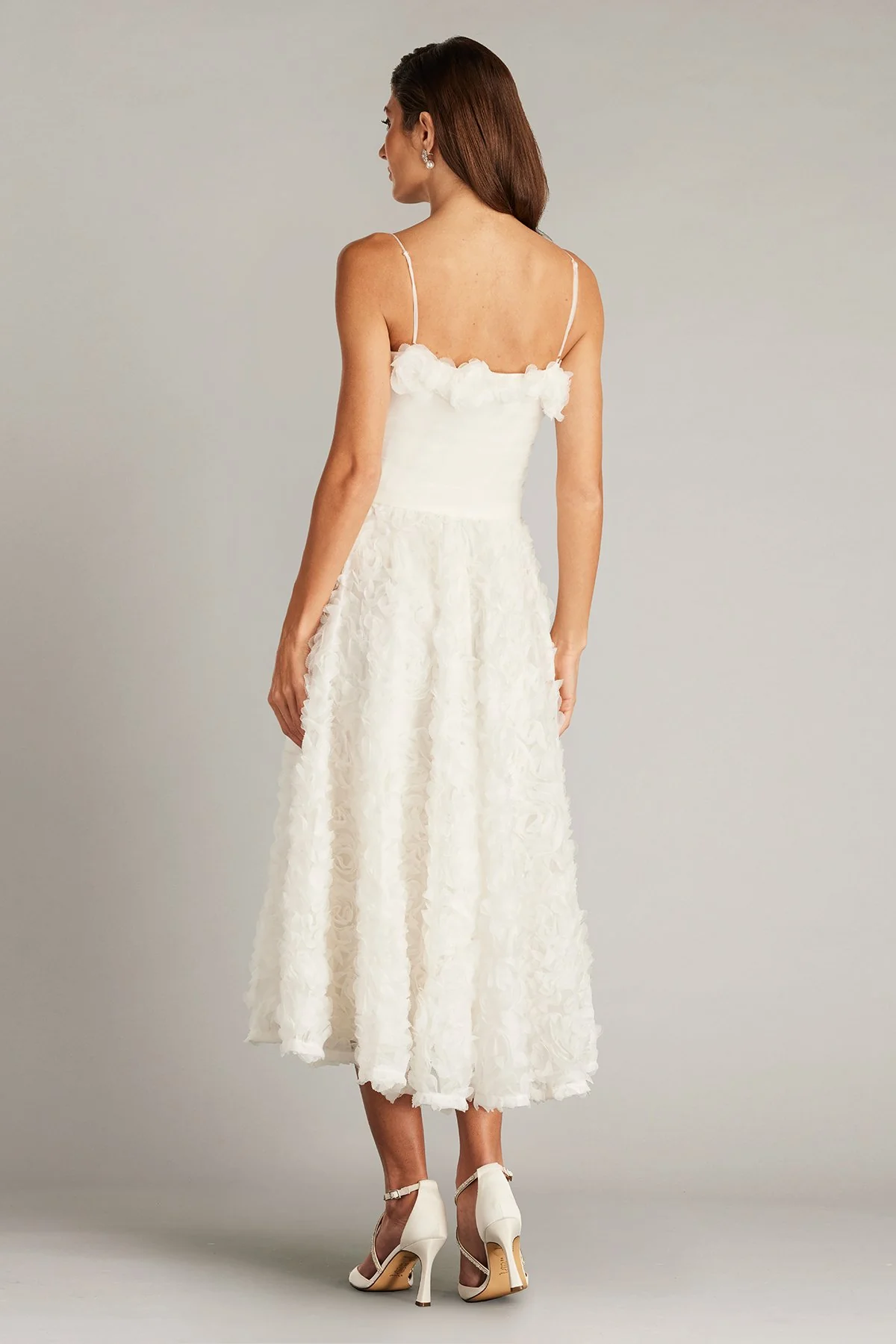 Greer Rosette Appliqué Midi Dress - Special Events Unlimited