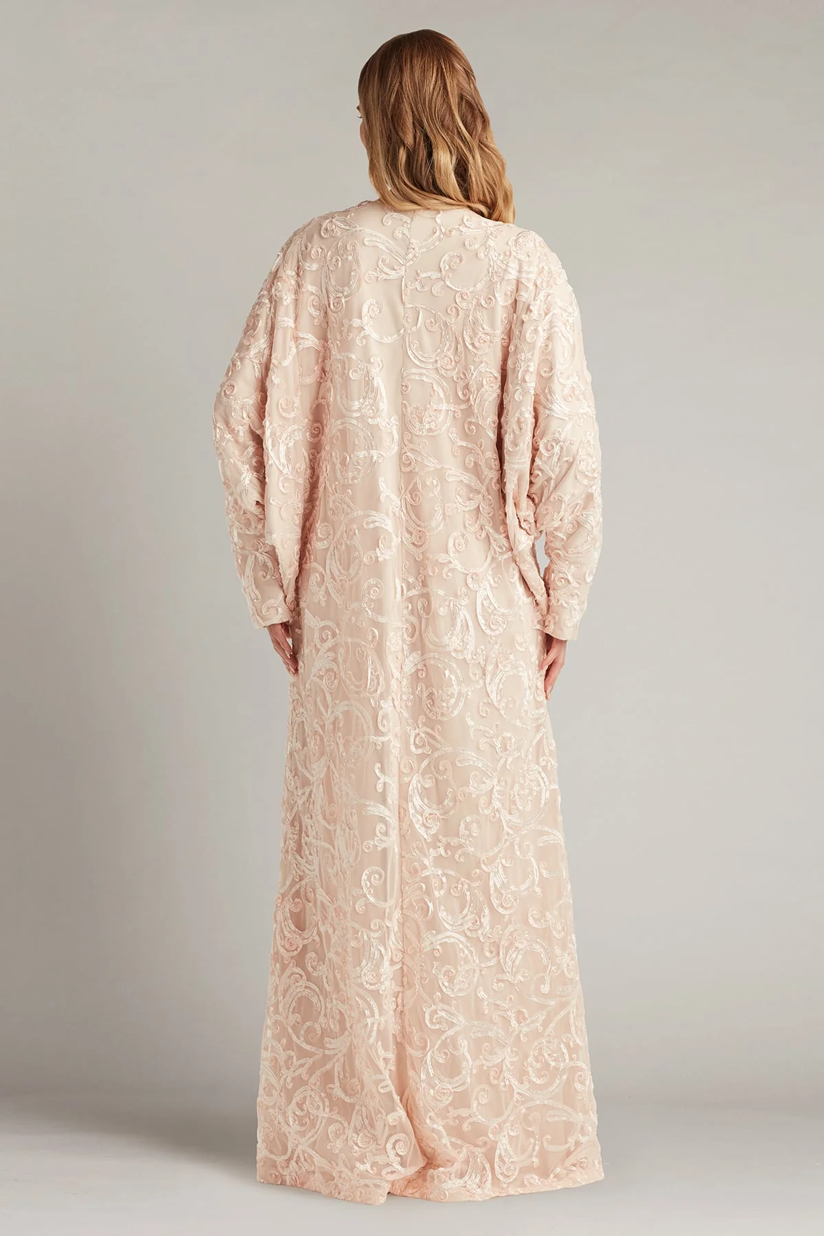 Sonnie Sequin Lace Caftan Gown - Special Events Unlimited