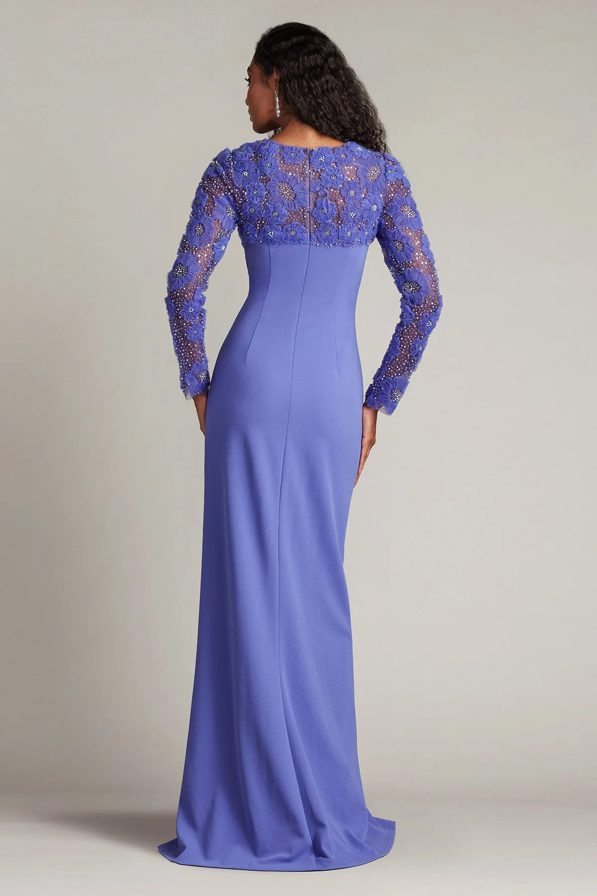 Sagamore Ribbon Flower Embellished Gown - Special Events Unlimited