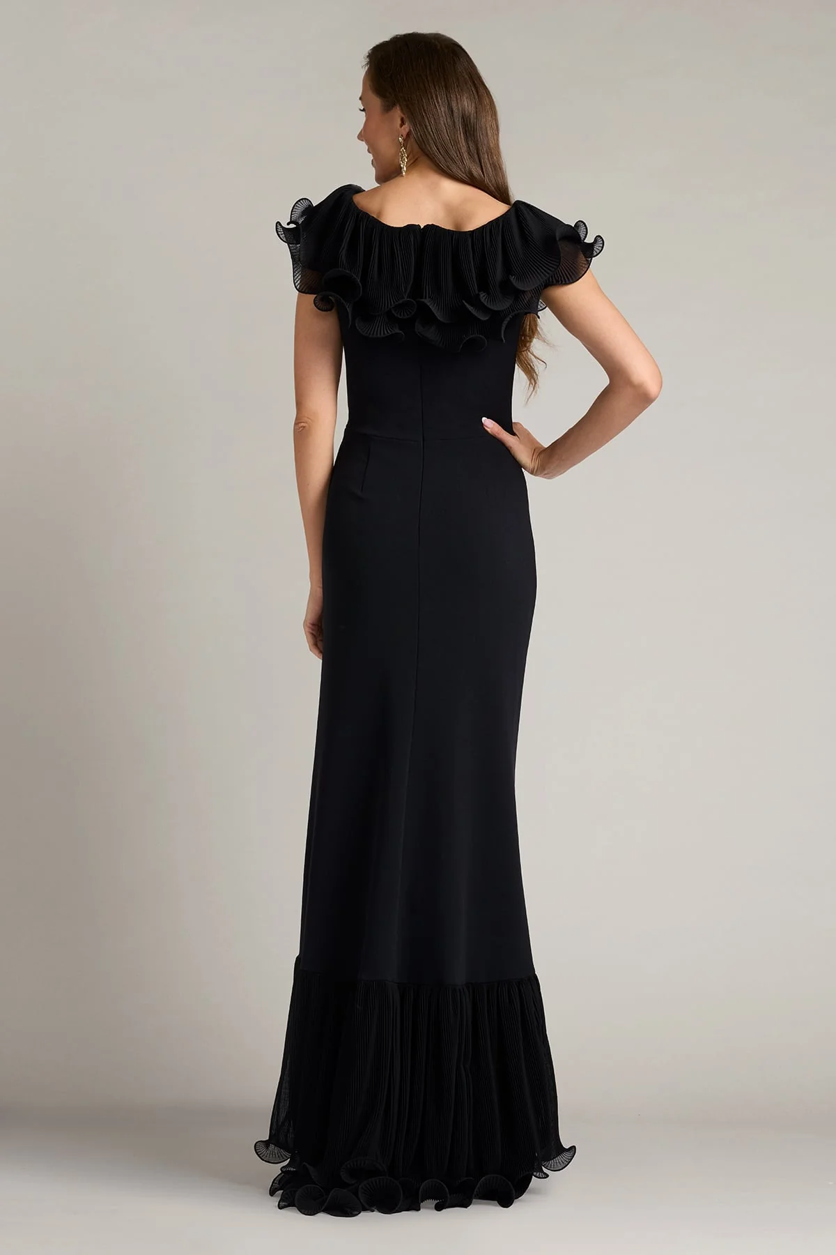Leandra Cascading Ruffle Gown - Special Events Unlimited