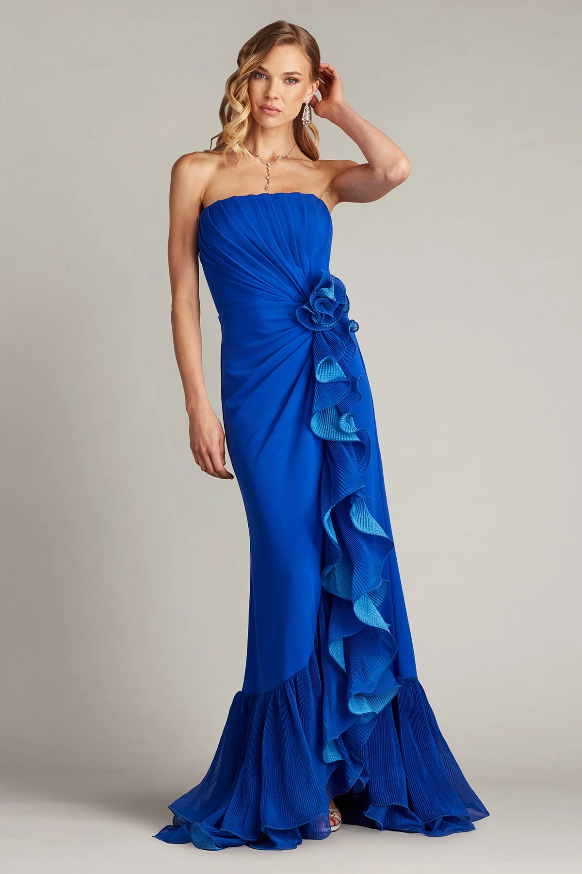 Leith Cascading Ruffle Gown - Special Events Unlimited