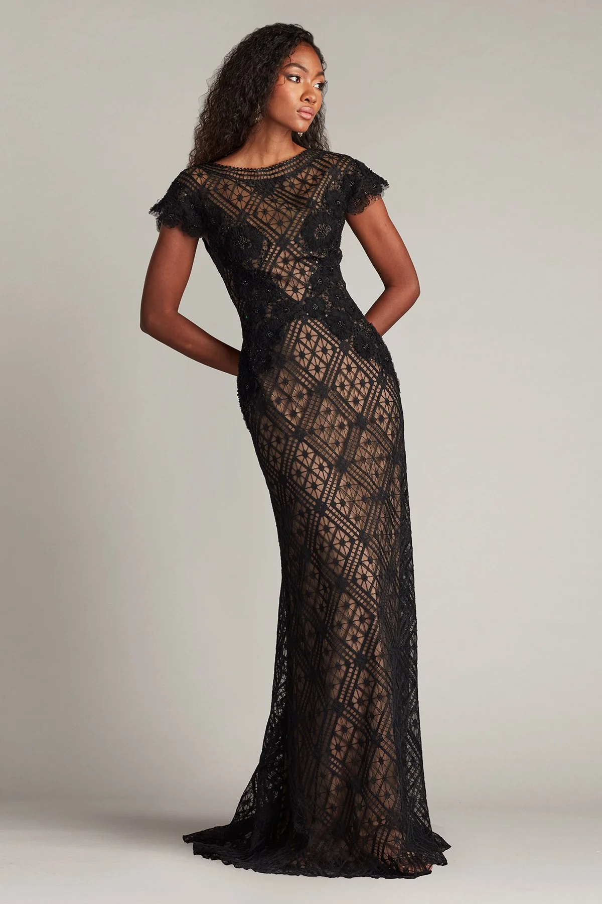 Jasi Embroidered Illusion Gown - Special Events Unlimited