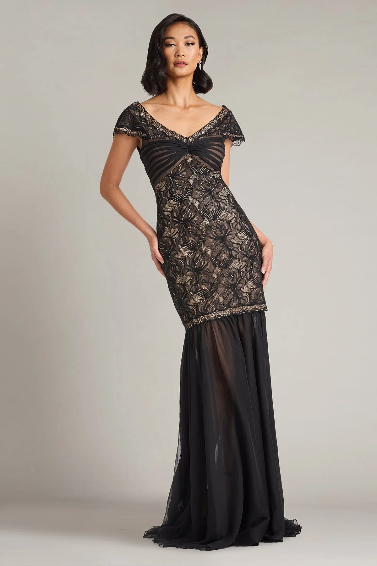 Sedora Orchid Lace Gown - Special Events Unlimited