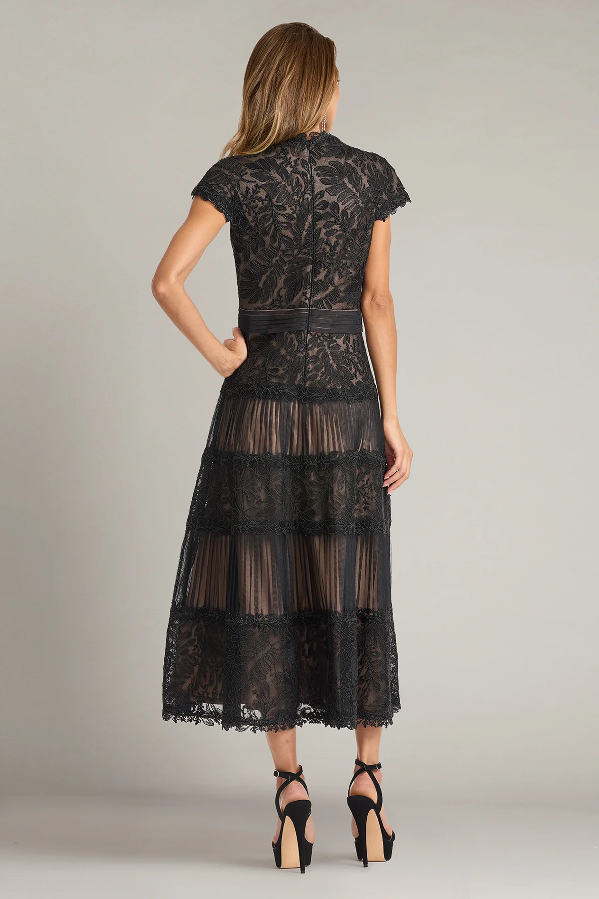Boette Lace Tea-Length Dress - Special Events Unlimited