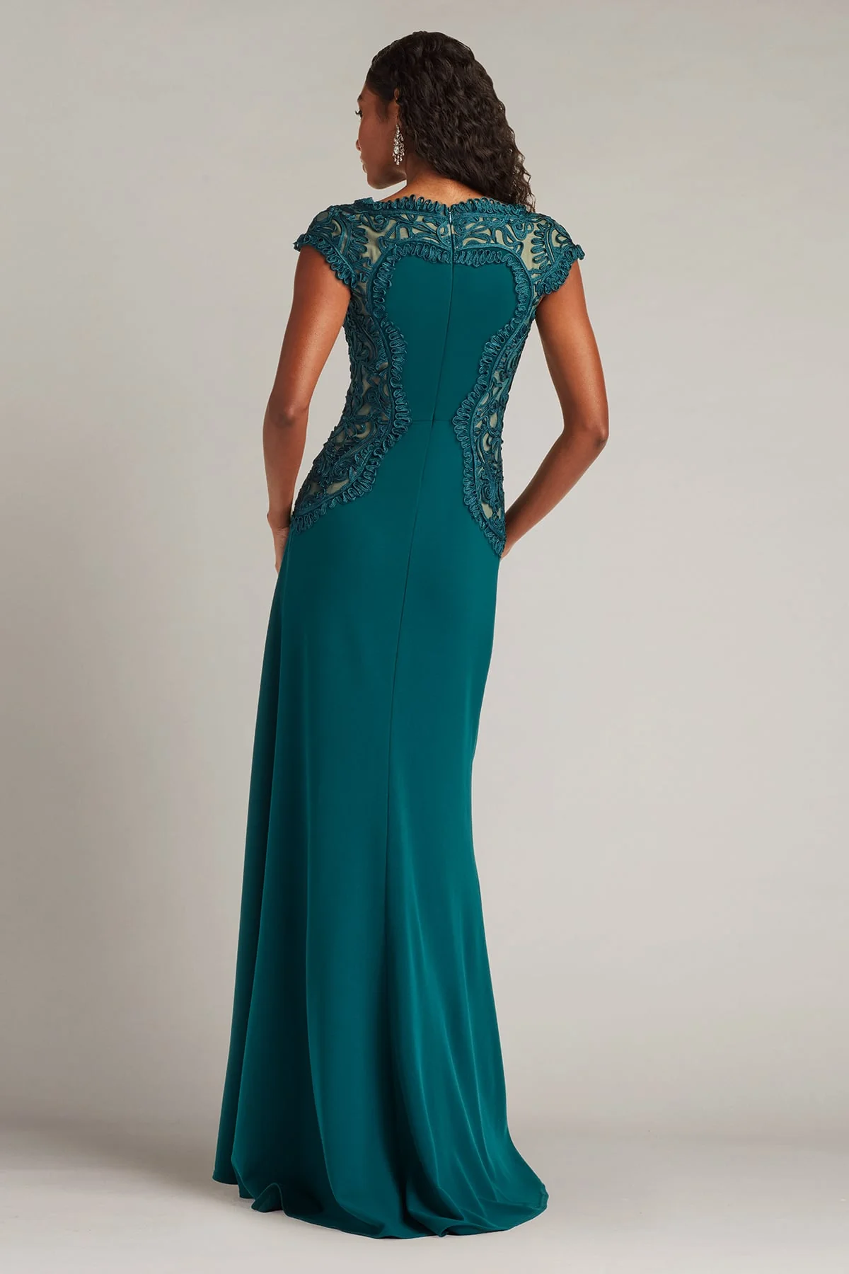 Johari Embroidered Illusion Gown - Special Events Unlimited