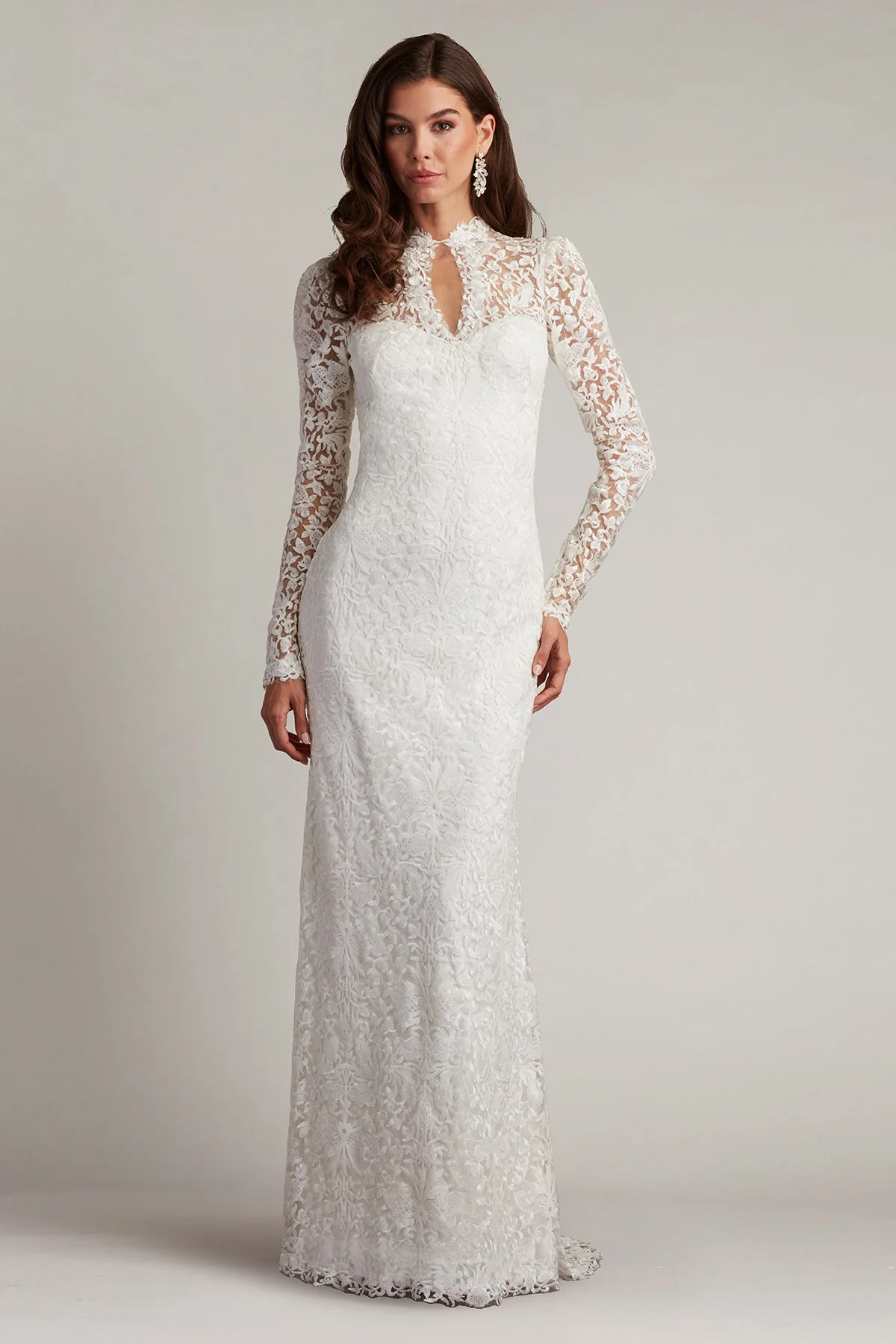 Heiss Embroidered Illusion Gown - Special Events Unlimited
