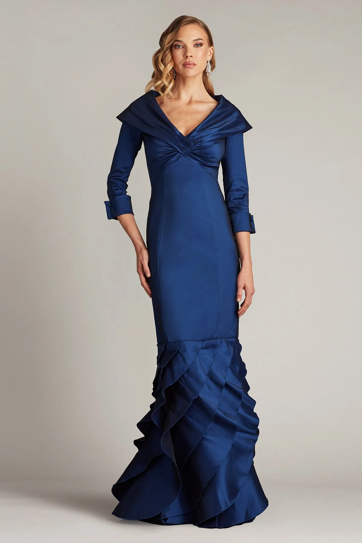 Blythe Portrait Collar Gown - Special Events Unlimited