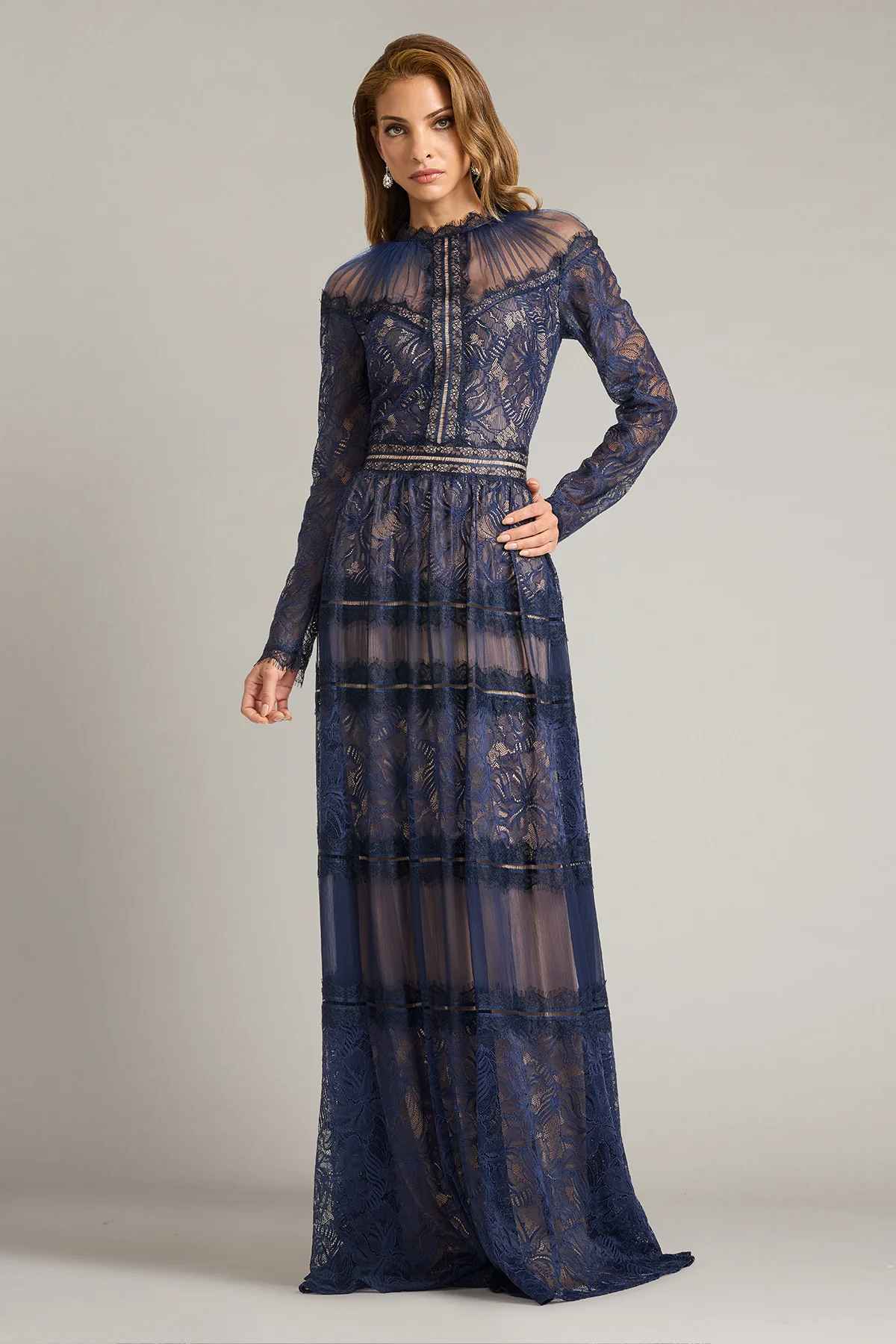 Debore Orchid Lace Gown - Special Events Unlimited