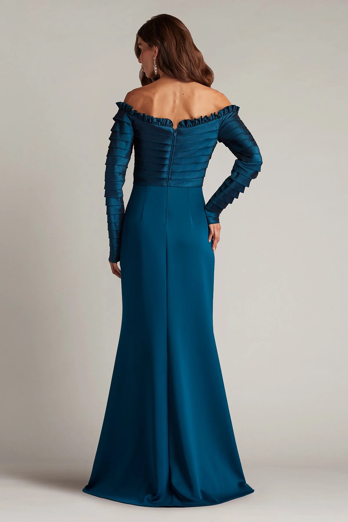 Neena Taffeta Banded Gown - Special Events Unlimited