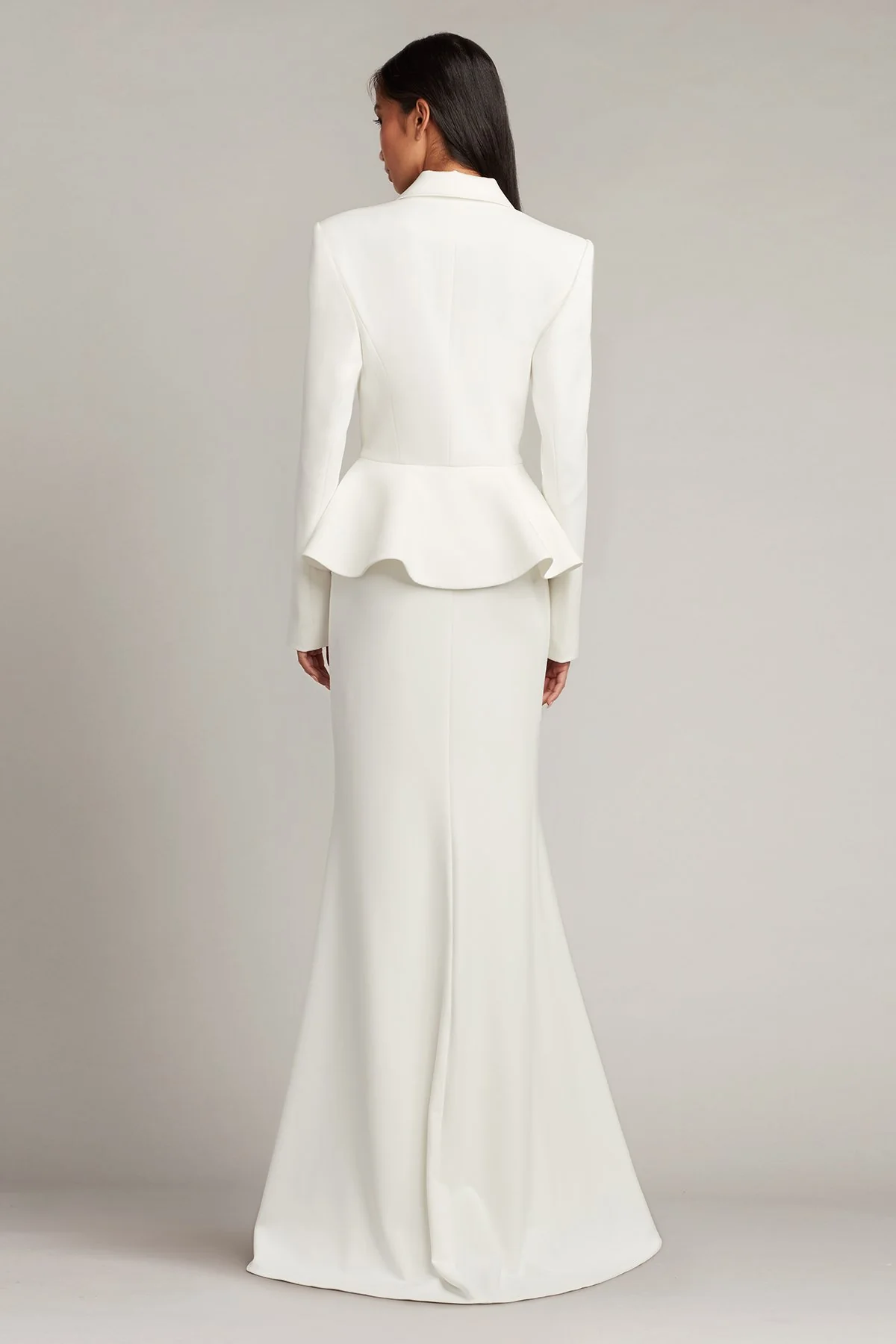 Gilles Peplum Tuxedo Bridal Gown - Special Events Unlimited