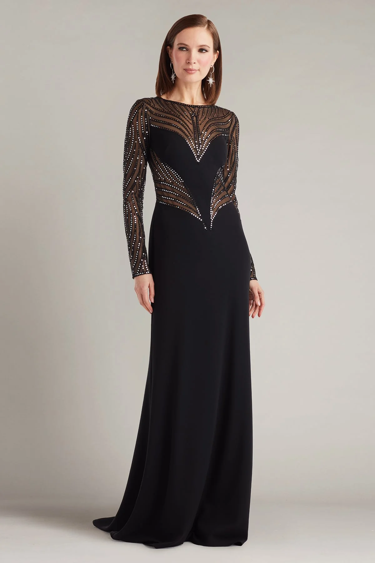 Duin Sequin Hourglass Embroidered Gown - Special Events Unlimited