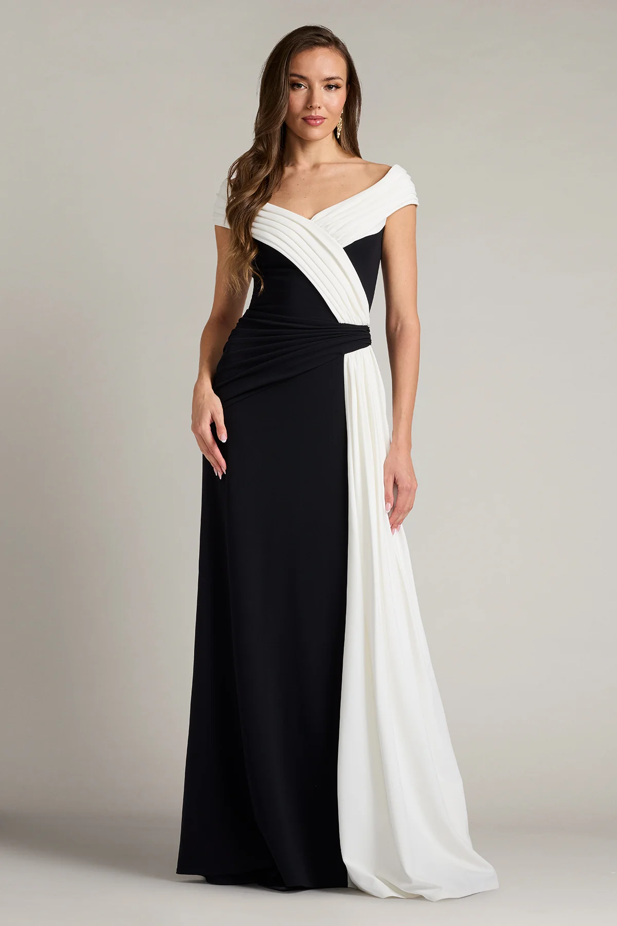 Lohner Draped Sash Gown - Special Events Unlimited