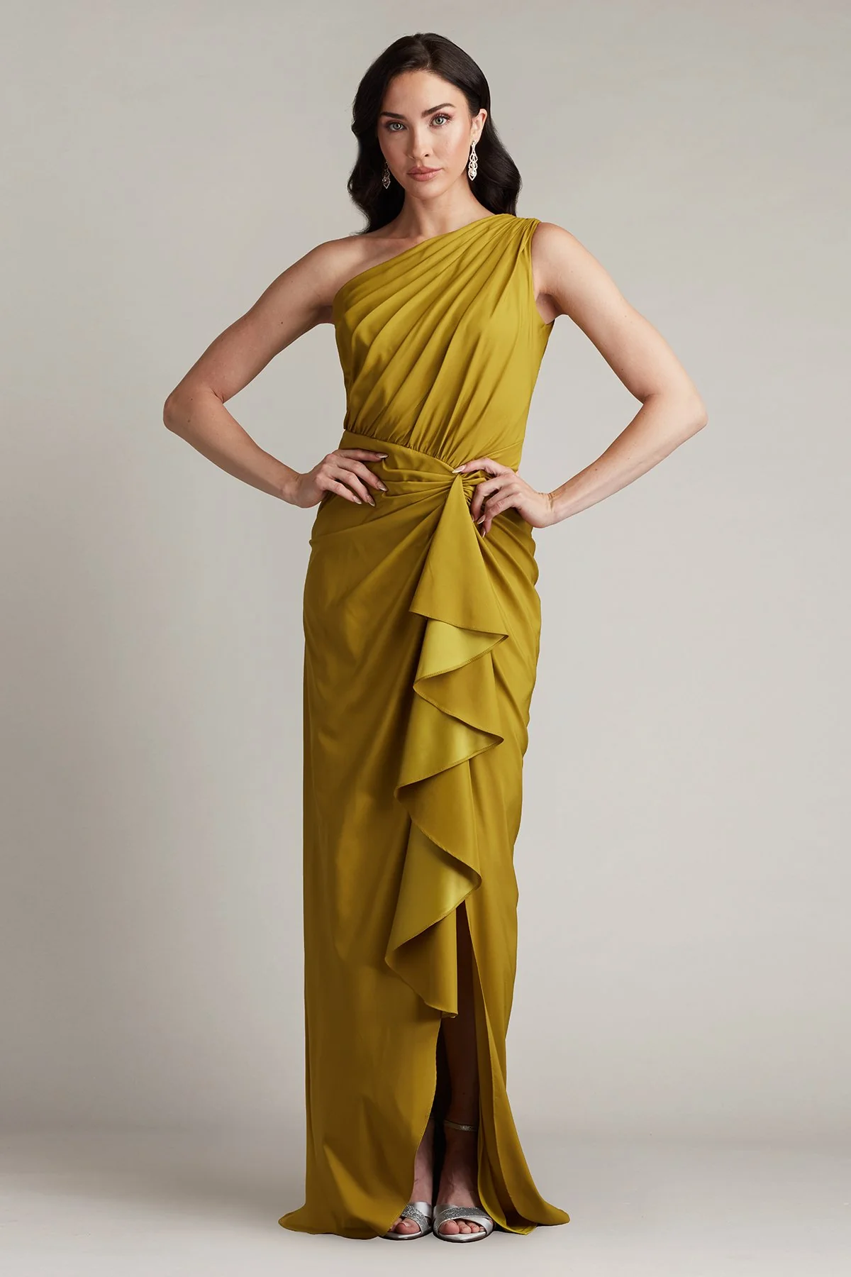 Lena Waterfall Drape Gown - Special Events Unlimited