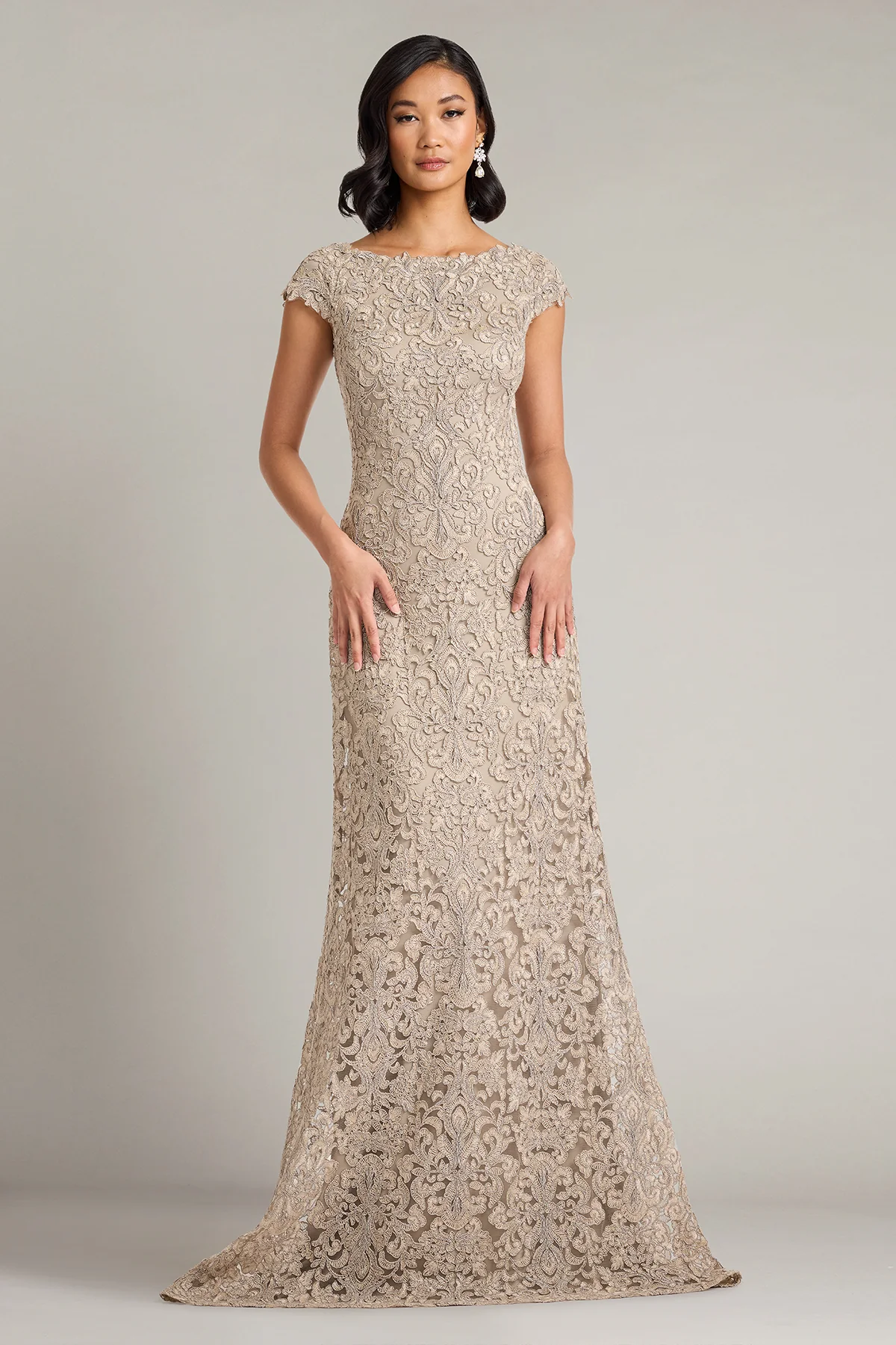 Hoyt Lotus Embroidered Tulle Gown - Special Events Unlimited