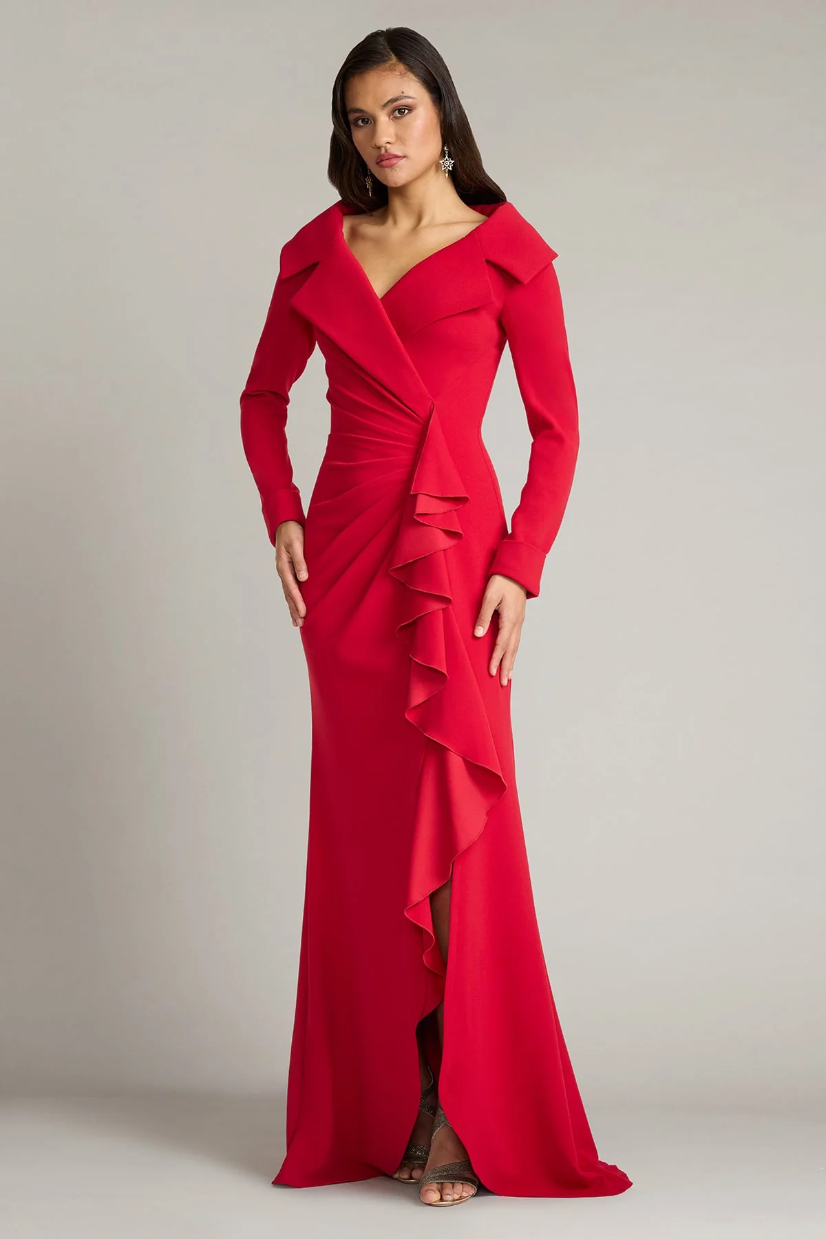 Noma Portrait Collar Gown - Special Events Unlimited
