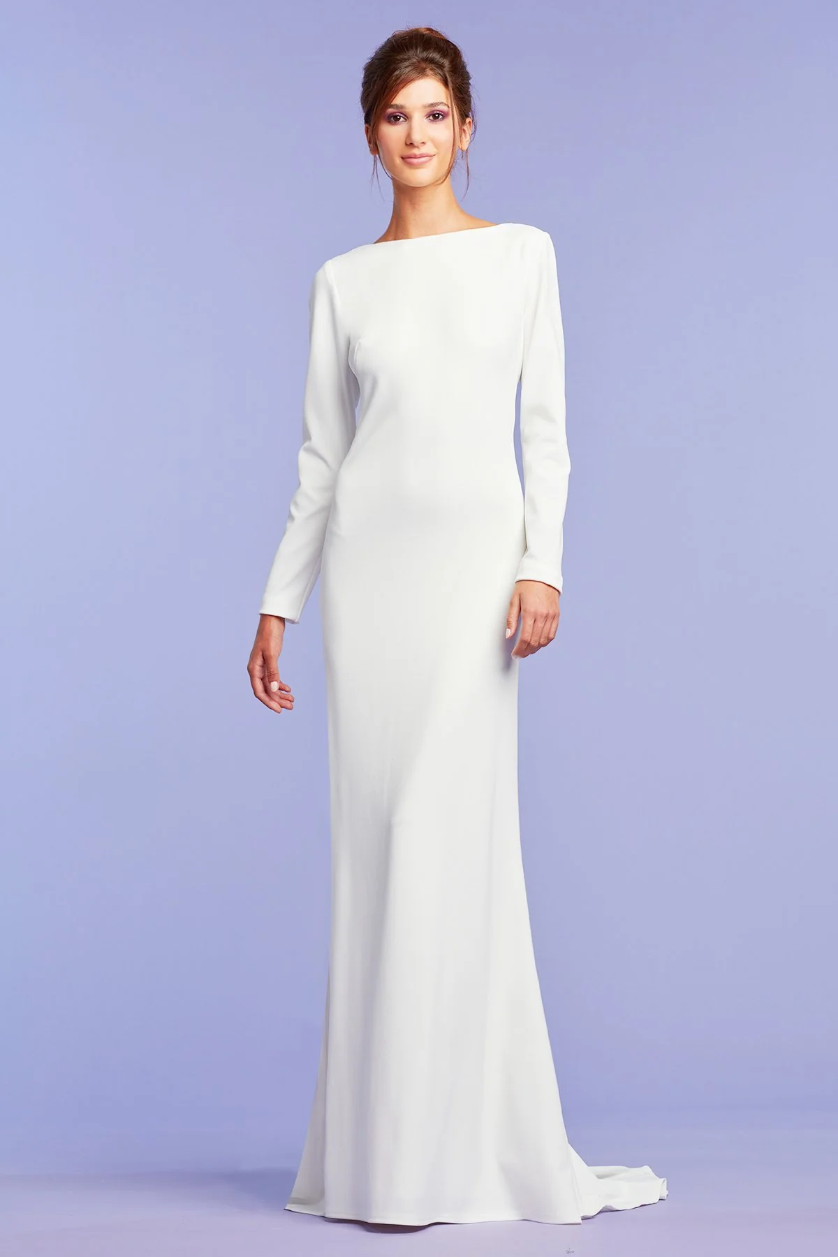 Stanton Open Back Crepe Gown - Special Events Unlimited