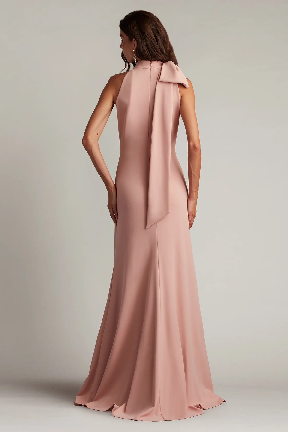 Sims Shoulder Bow Halter Gown - Special Events Unlimited