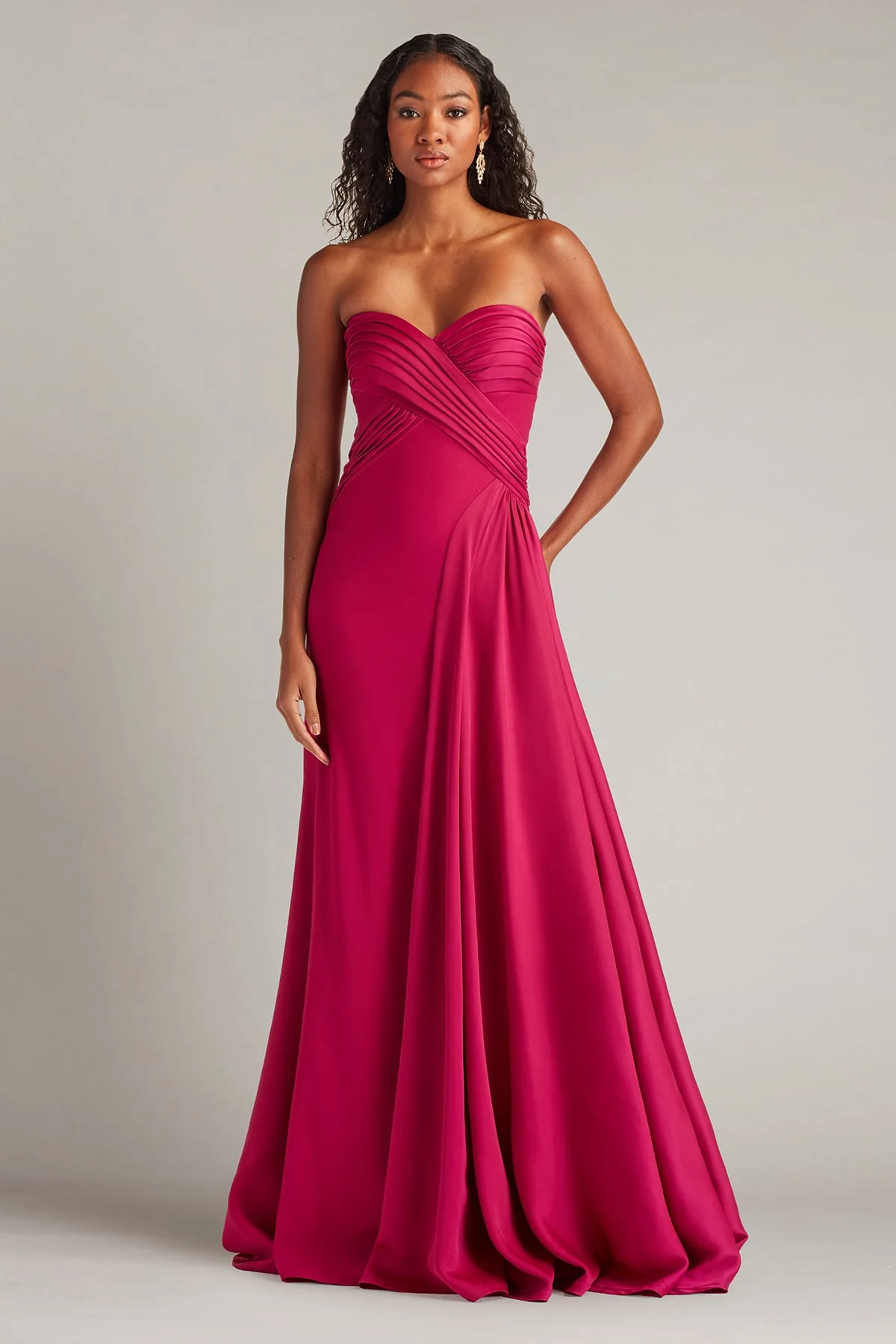 Cassera Draped Strapless Gown - Special Events Unlimited