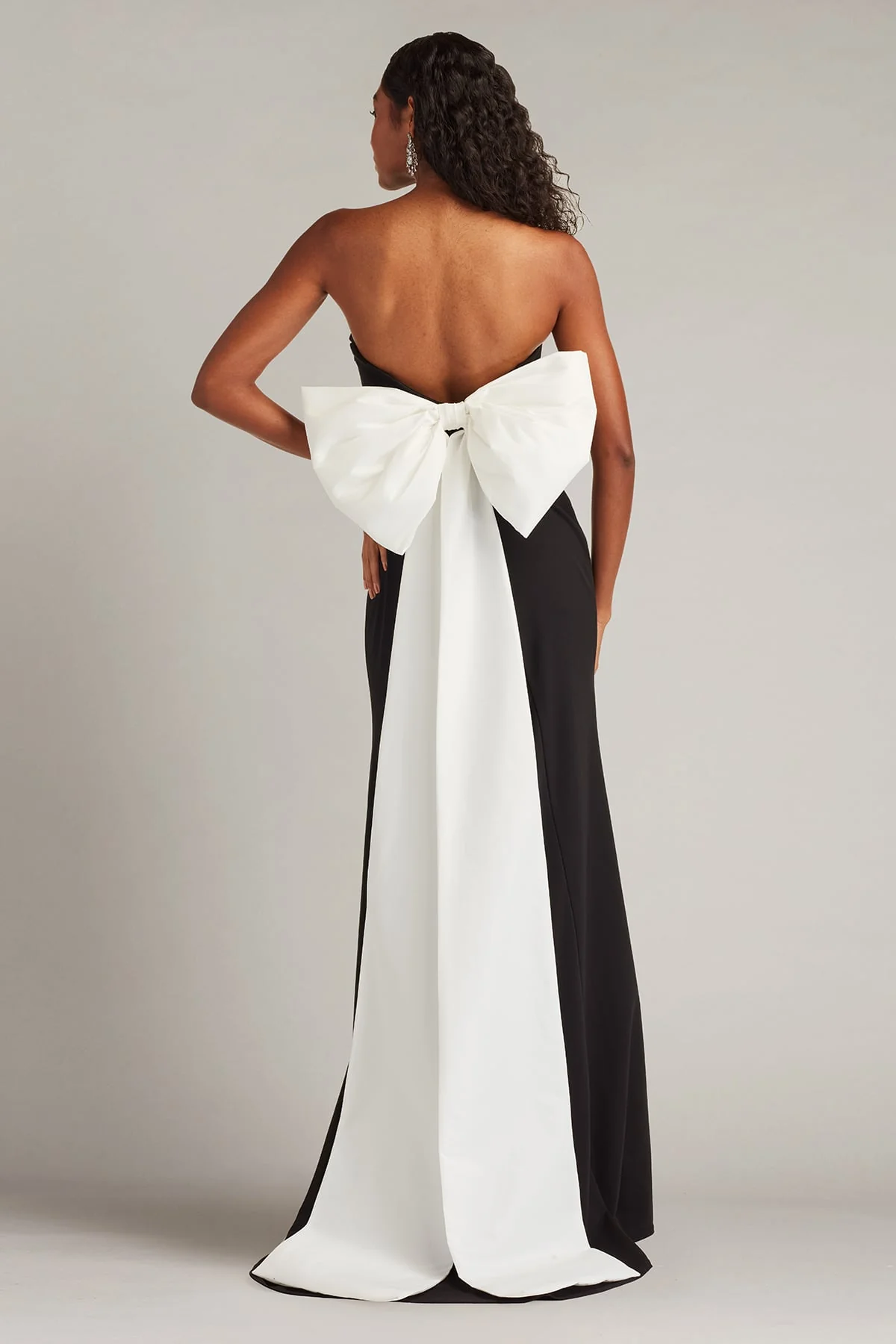 Parmer Bow Back Gown - Special Events Unlimited