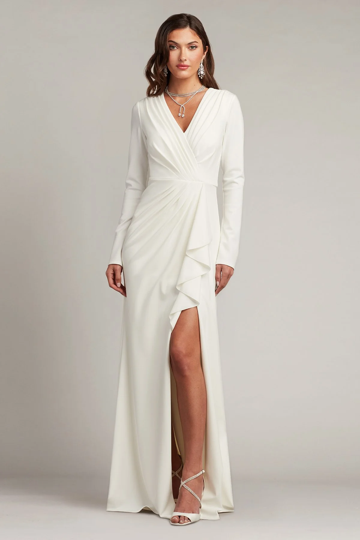 Kleiman Cascading Drape Gown - Special Events Unlimited