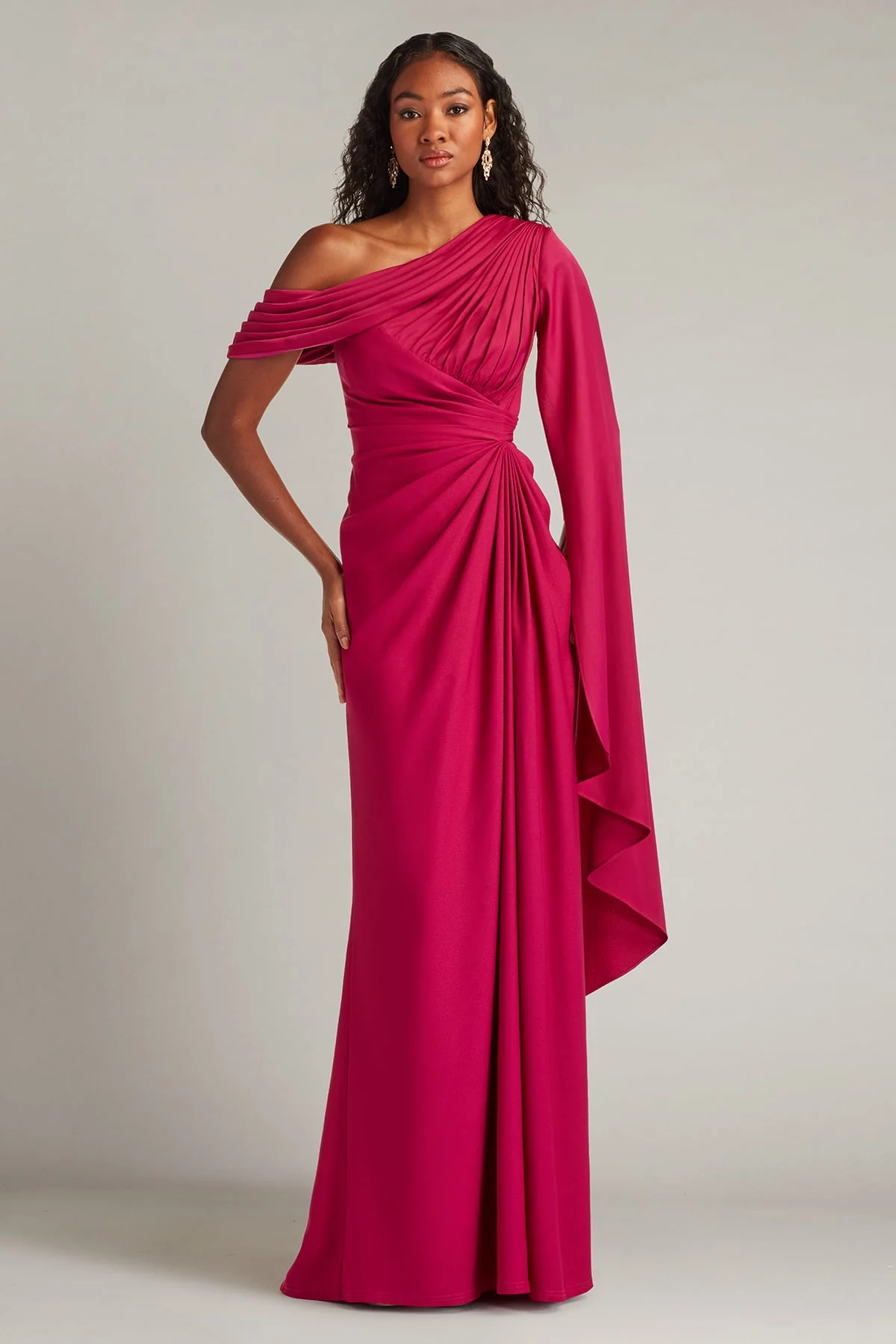Ember Cape Sleeve Gown - Special Events Unlimited