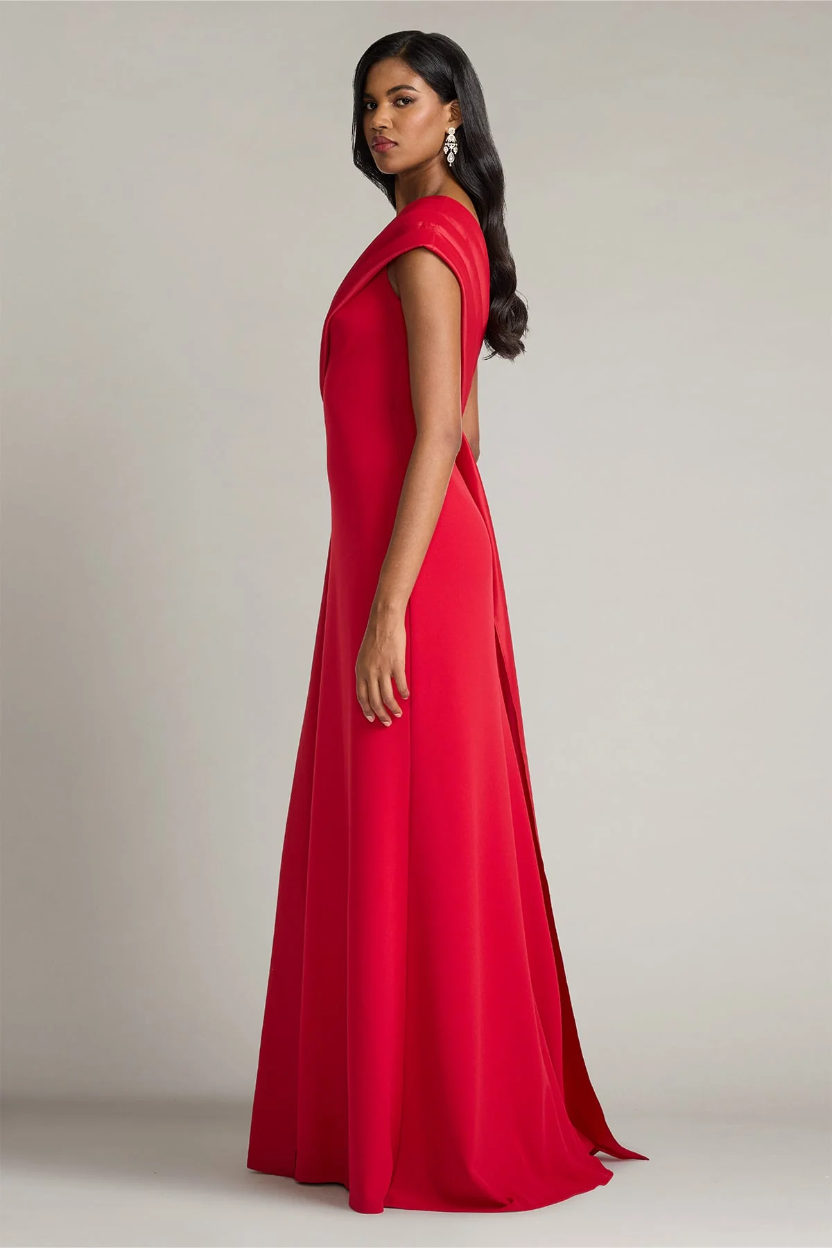 Beis Draped One-Shoulder Gown - Special Events Unlimited
