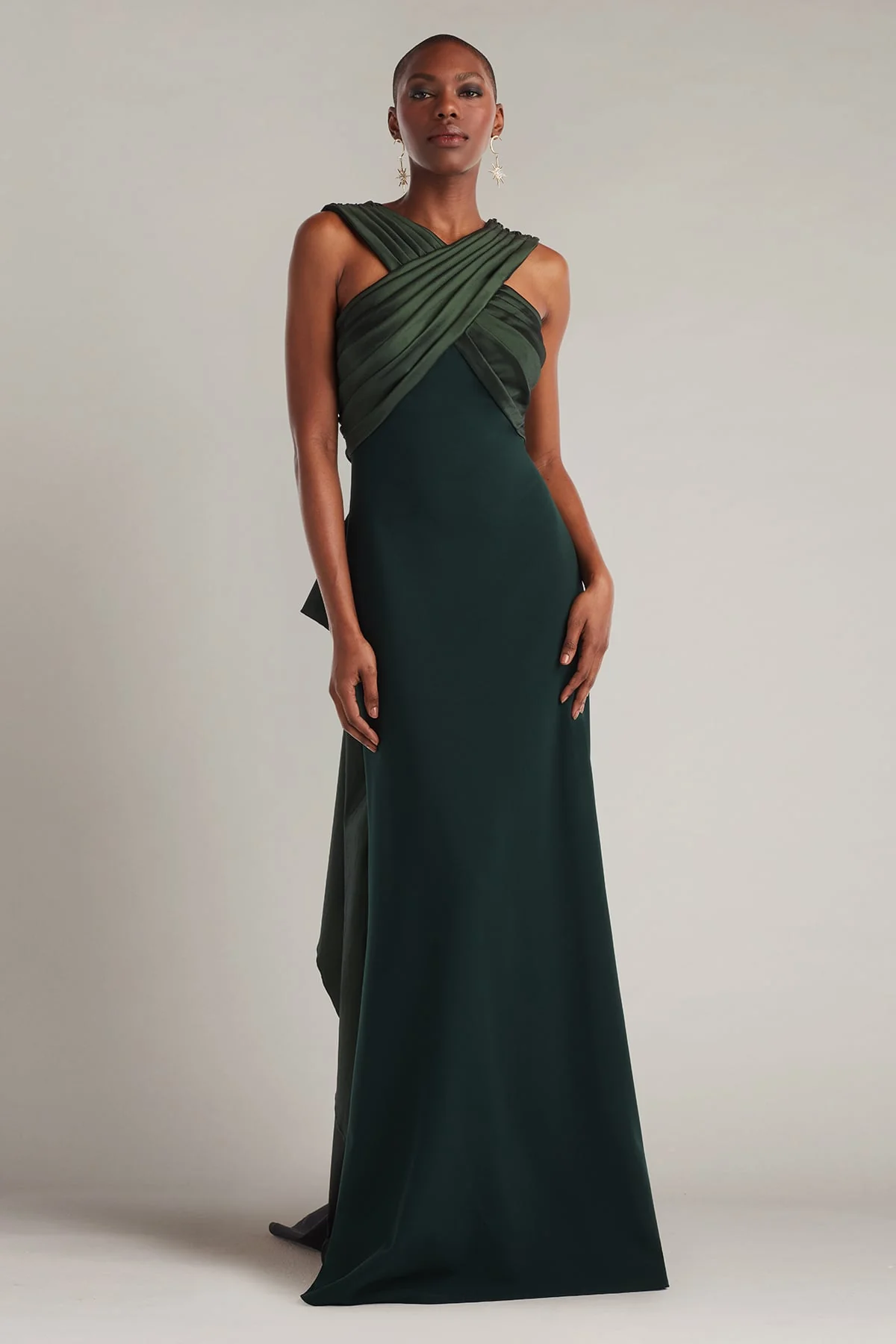 Caro Cascading Halter Gown - Special Events Unlimited
