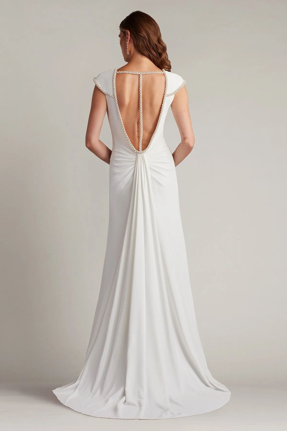 Marcellina Pearl Trim Gown - Special Events Unlimited