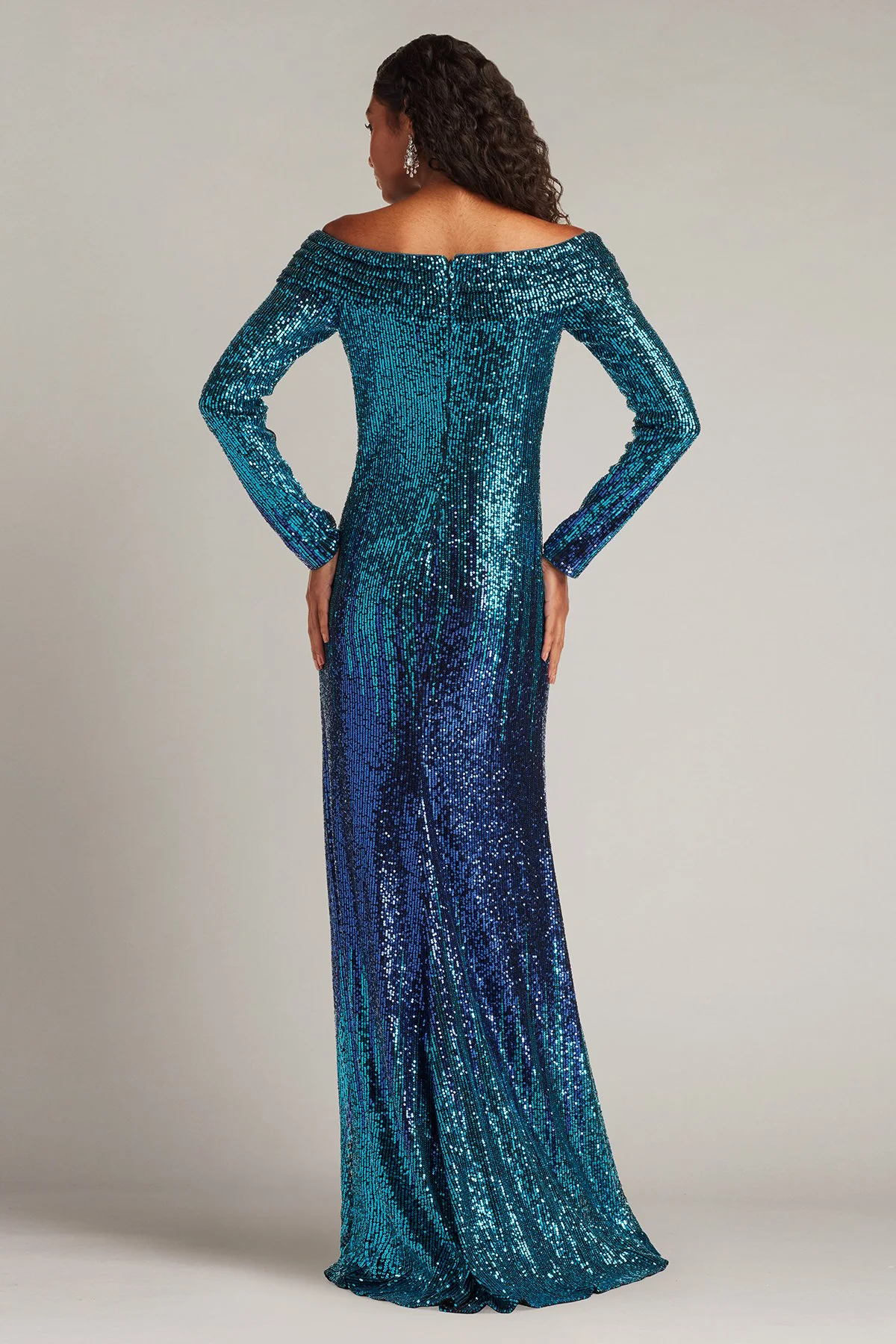 Vionne Off-Shoulder Sequin Gown - Special Events Unlimited