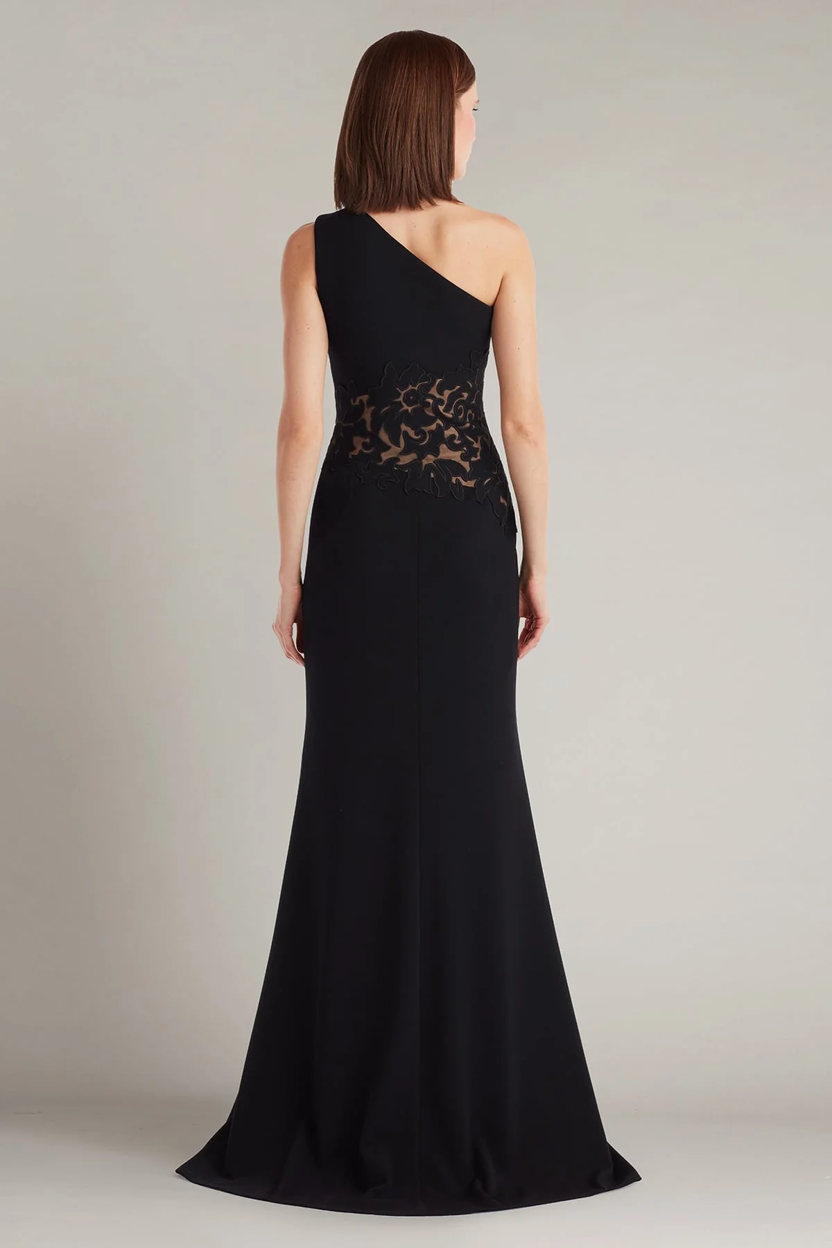 Verrier One-Shoulder Illusion Gown - Special Events Unlimited