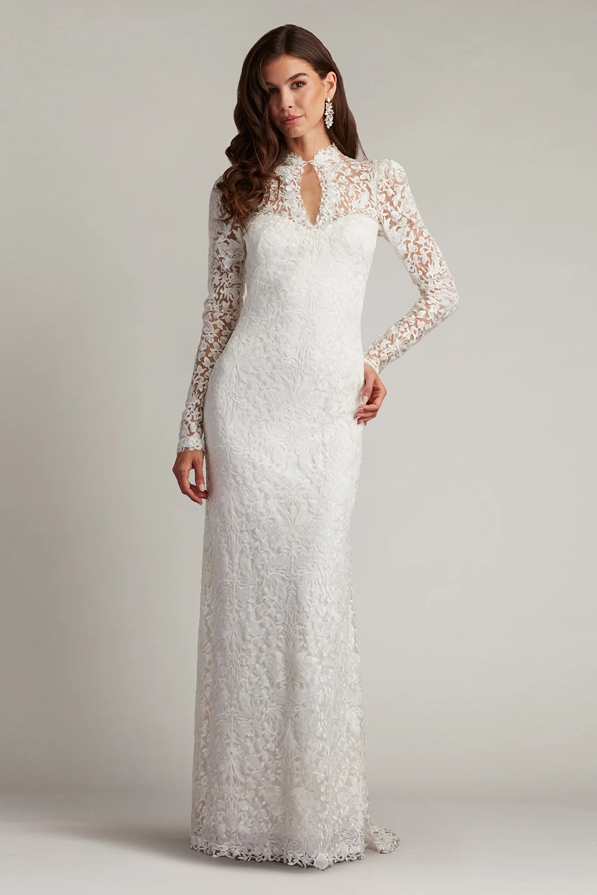 Heiss Embroidered Illusion Gown - Special Events Unlimited