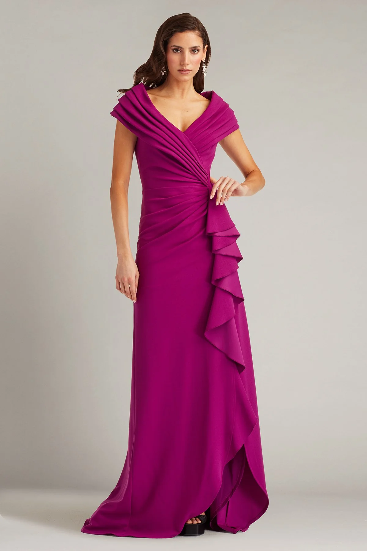 Talise Waterfall Flounce Gown - Special Events Unlimited