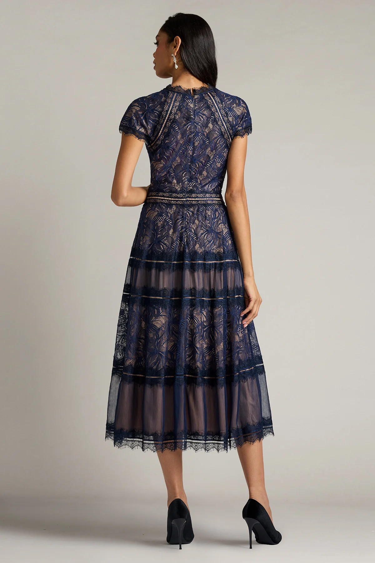 Ahern Orchid Lace Midi Dress - Special Events Unlimited