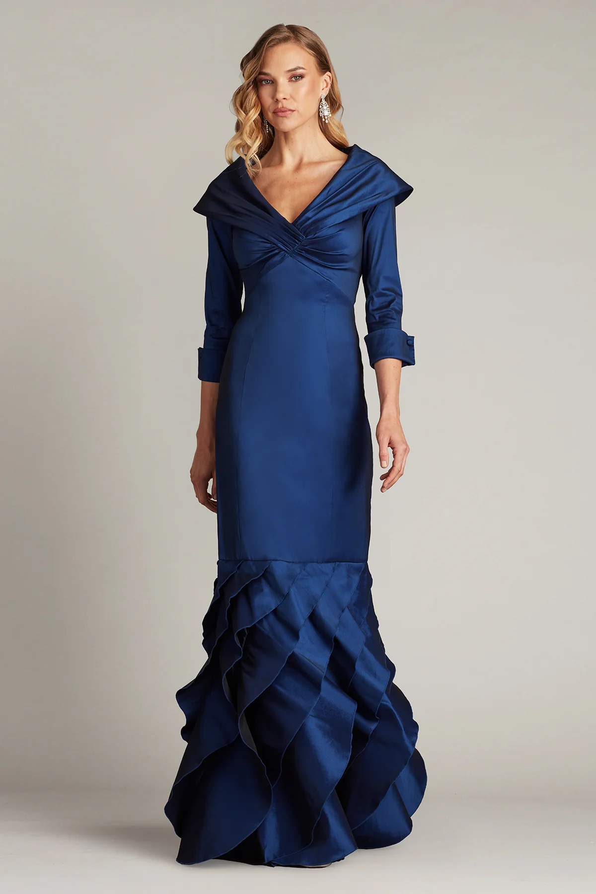Blythe Portrait Collar Gown - Special Events Unlimited