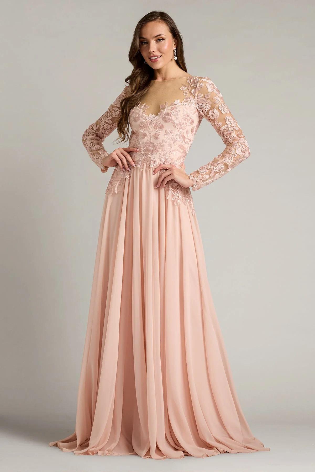 Lendon Embroidered Tulle Gown - Special Events Unlimited