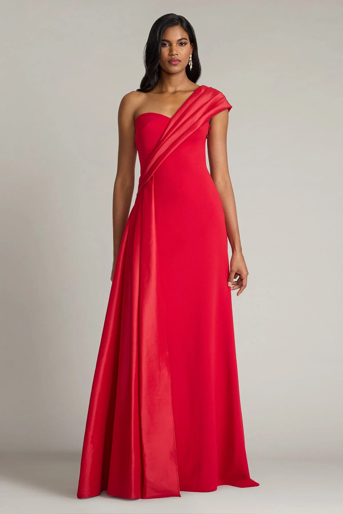 Beis Draped One-Shoulder Gown - Special Events Unlimited