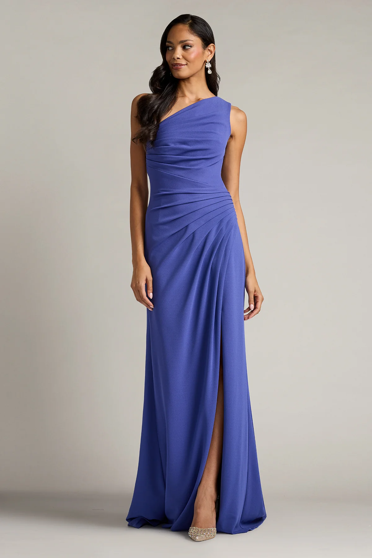 Lohner One-Shoulder Draped Gown - Special Events Unlimited