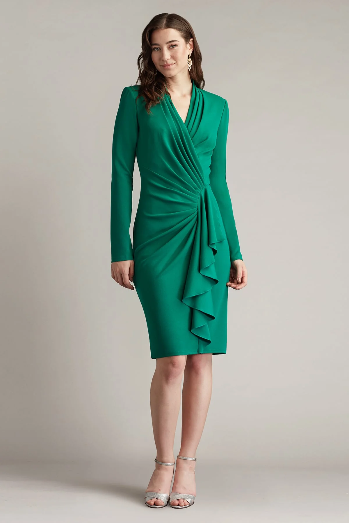 Markum Long-Sleeve Flounce Dress - Special Events Unlimited