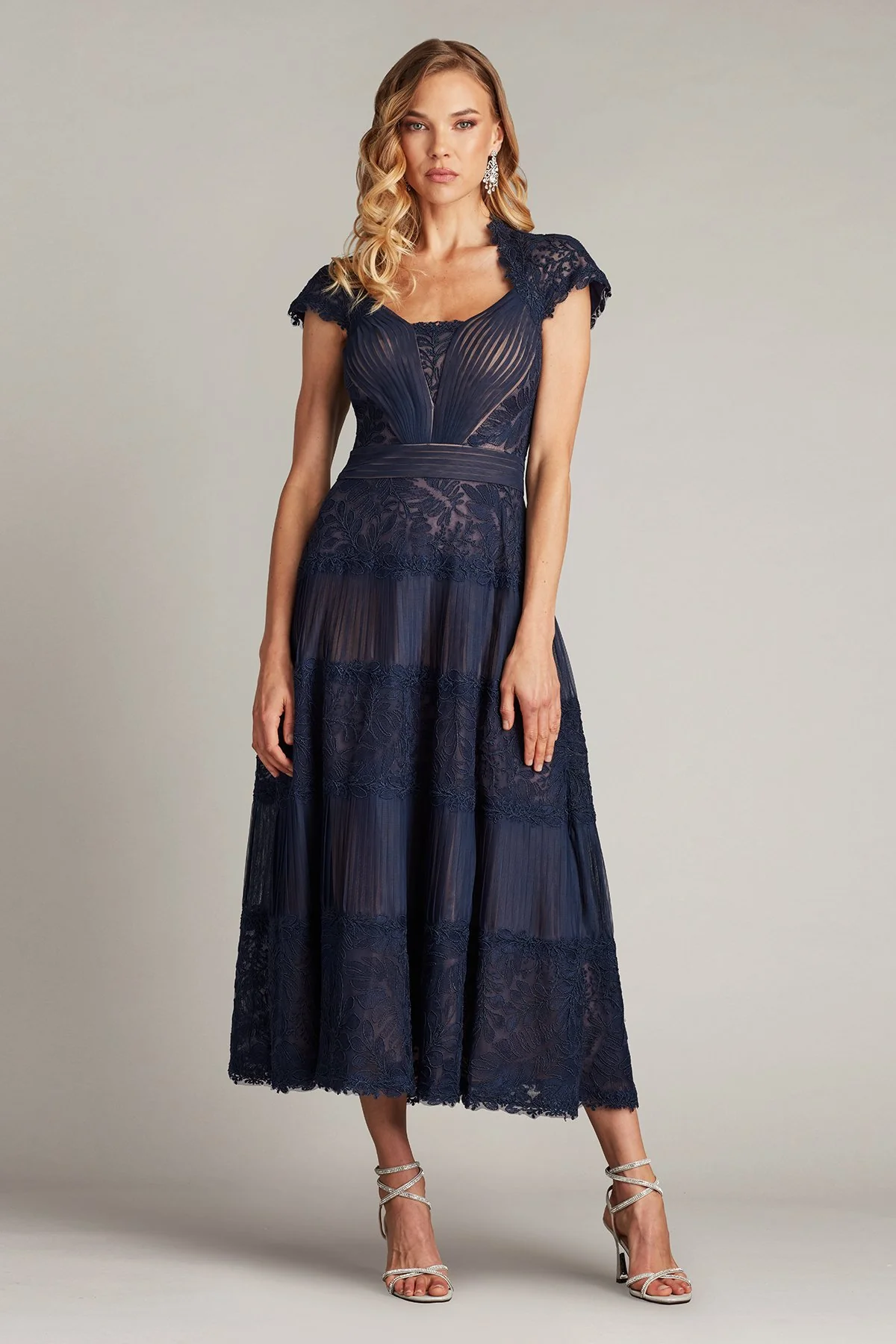Boette Lace Tea-Length Dress - Special Events Unlimited