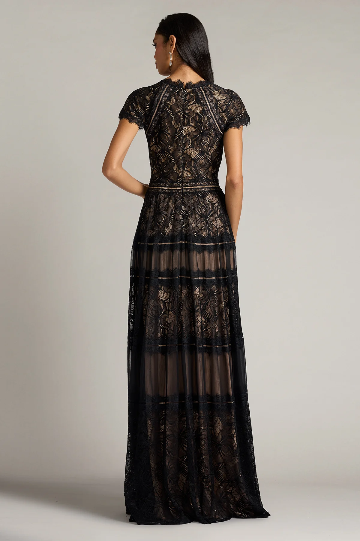 Ahern Orchid Lace Gown - Special Events Unlimited