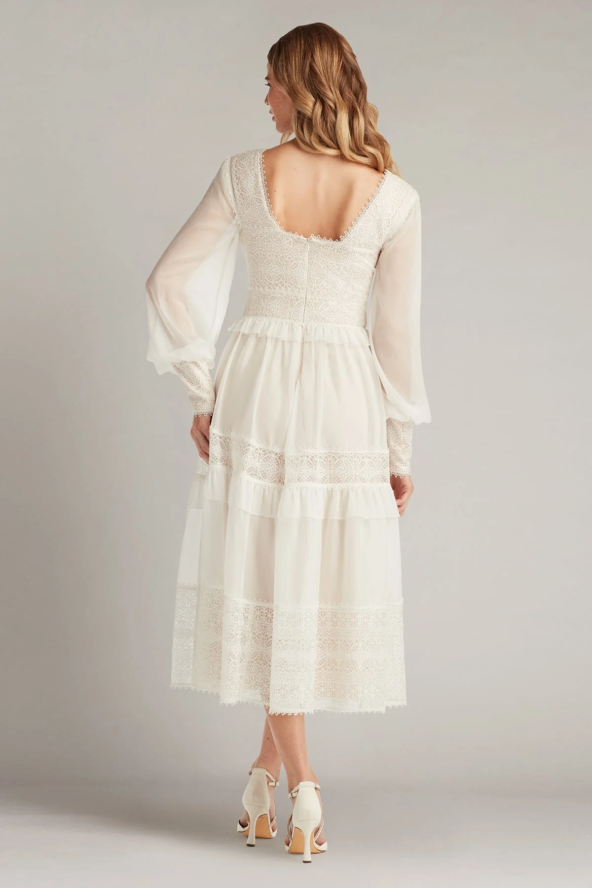 Loic Lace Panel Midi Dress - Special Events Unlimited