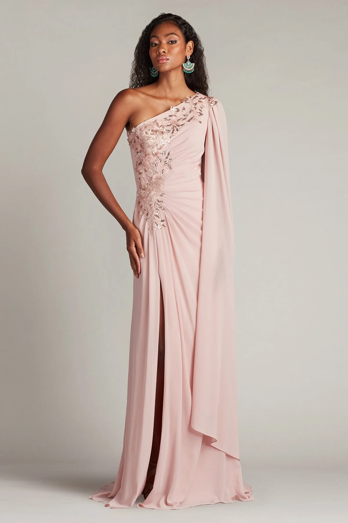 Sonora Cape Sleeve Gown - Special Events Unlimited