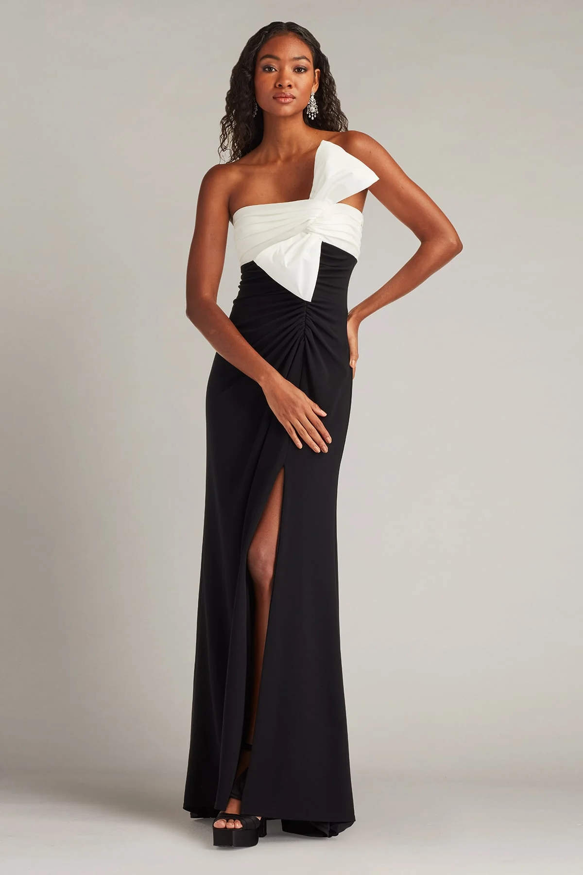 Kaliko Twist Bow Gown - Special Events Unlimited